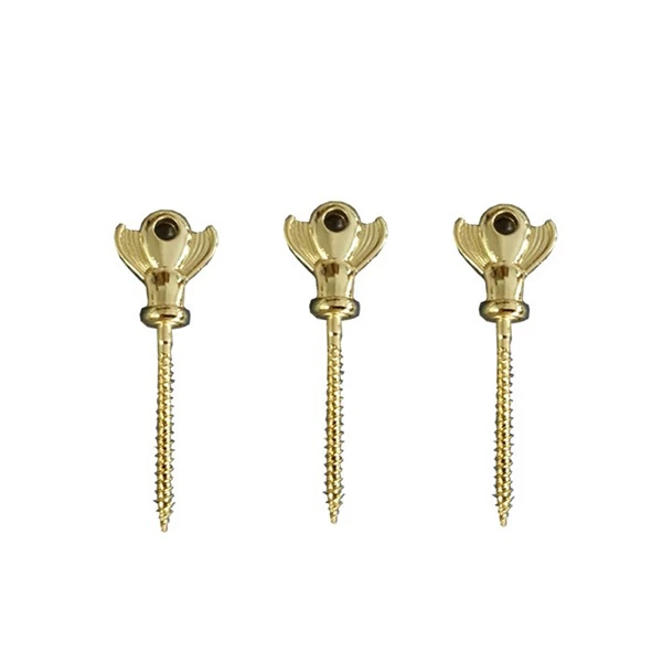 Gold Metal Screw In Coffin American Style